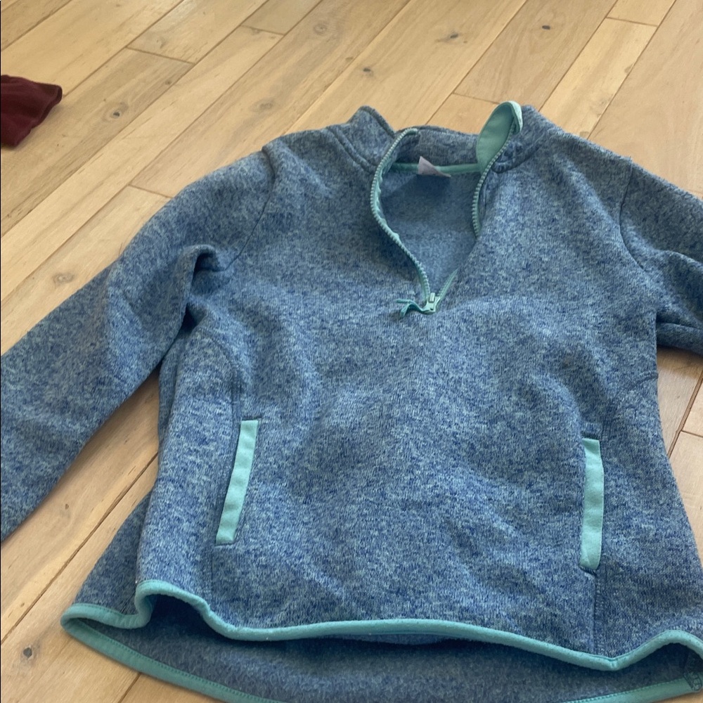 Athletic Works Teal and Gray Kids Pullover
